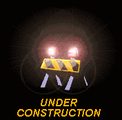 An animated barrier with flashing red lamps and the words UNDER CONSTRUCTION